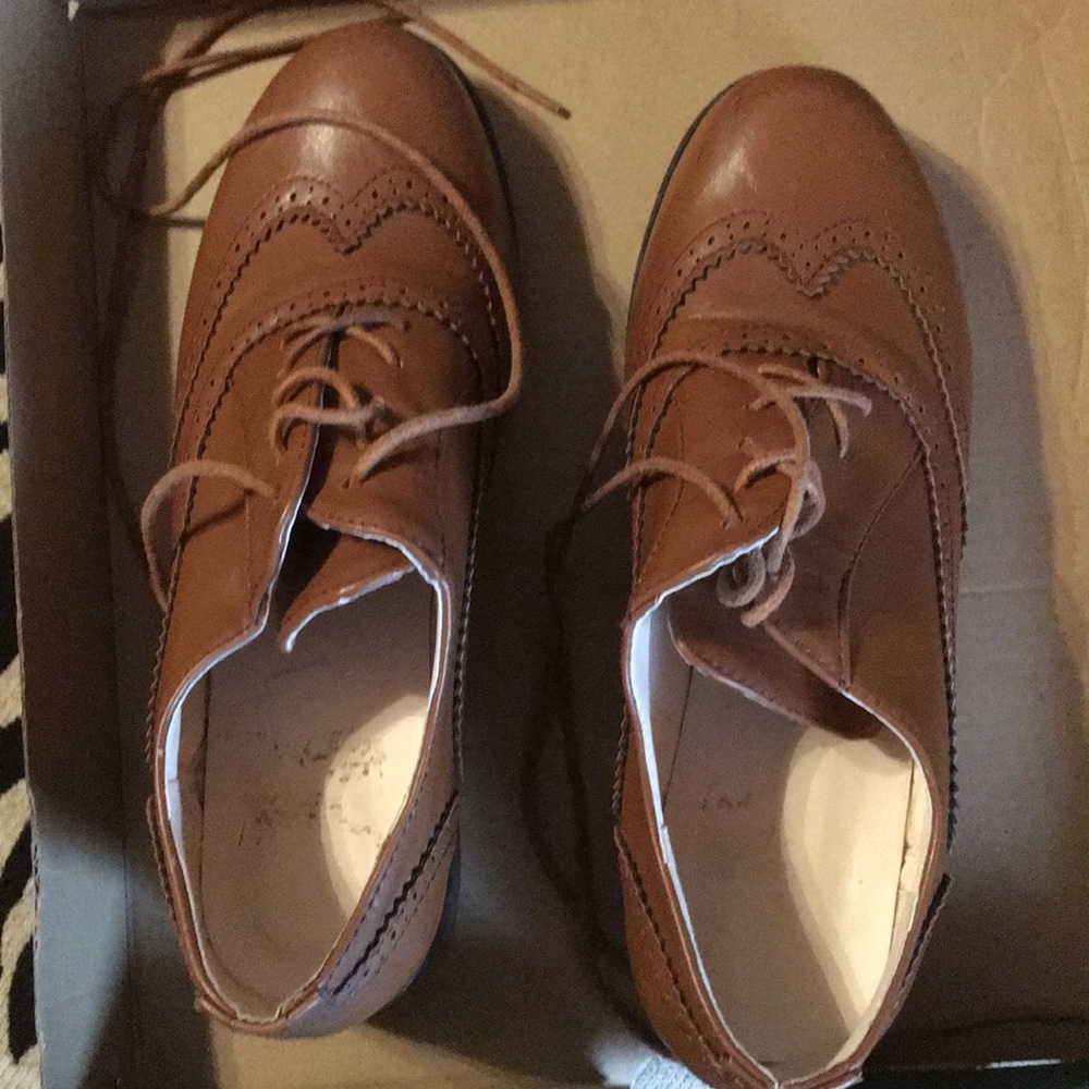Tan shoes
